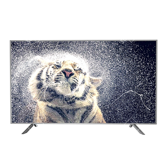 Sleek Samsung NU7100 TV 3D model image 2