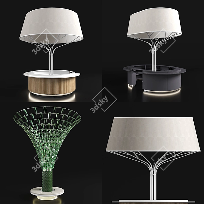 Sophisticated Bar Elements for Exquisite Venues 3D model image 1