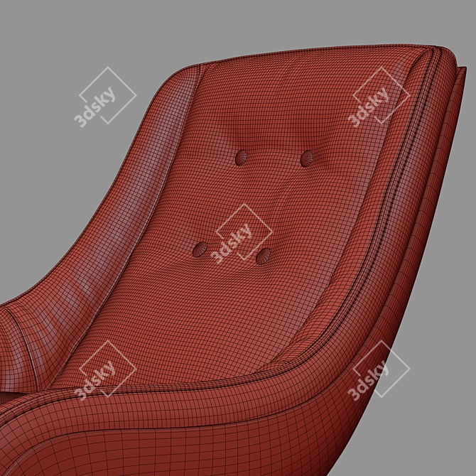 Cozy Comfort Lovebird Sofa 3D model image 4