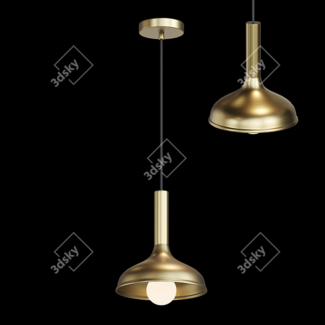 Scandinavian Style Pendant Lamp - Lampatron LUCIO 3D model image 1