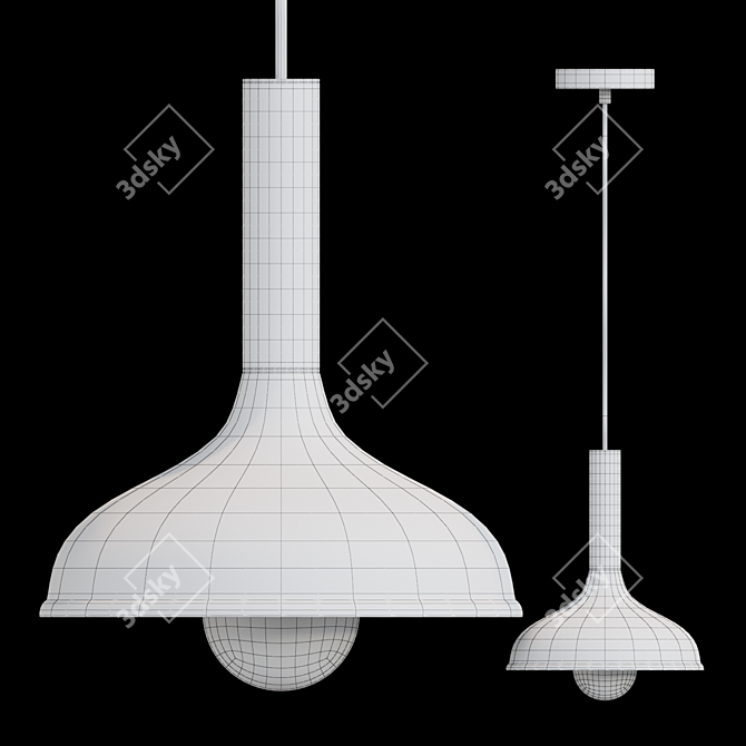 Scandinavian Style Pendant Lamp - Lampatron LUCIO 3D model image 3