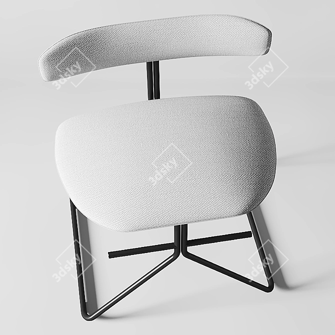 Title: Elegant Rider Chair: Stylish and Comfortable 3D model image 6