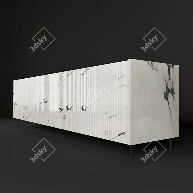 Modern TV Stand by Salvatori 3D model image 2