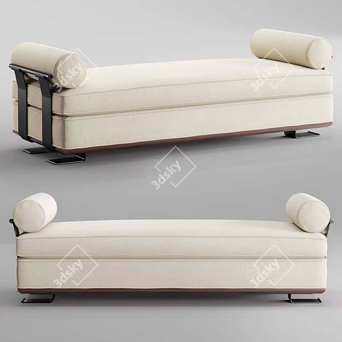 Sophisticated Crillon Daybed: Mattaliano's Stylish Addition 3D model image 1