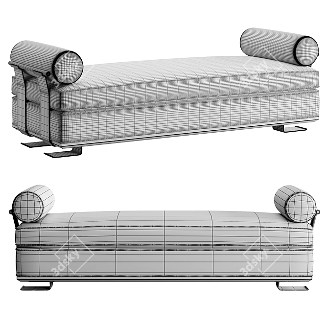 Sophisticated Crillon Daybed: Mattaliano's Stylish Addition 3D model image 3