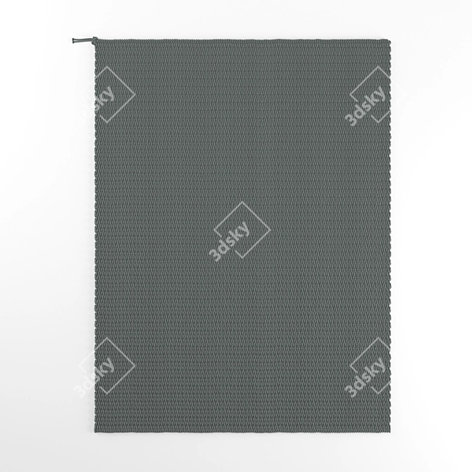 Kvadrat East 3D Rug: Versatile Design 3D model image 2