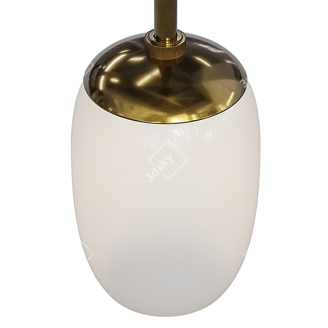 Elegant Ramirez Pendant Chandelier 3D model image 3