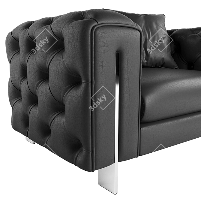 Vincent Modern Armchair: Sleek, Chic, and Comfortable 3D model image 4