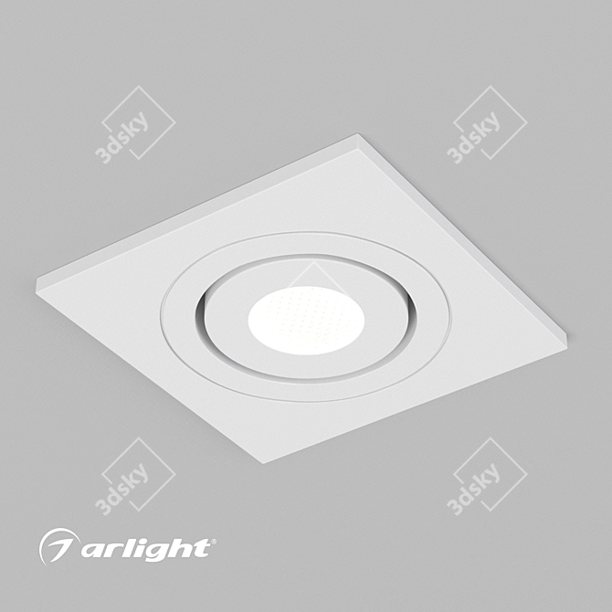 Versatile Square Furniture Luminaire 3D model image 4