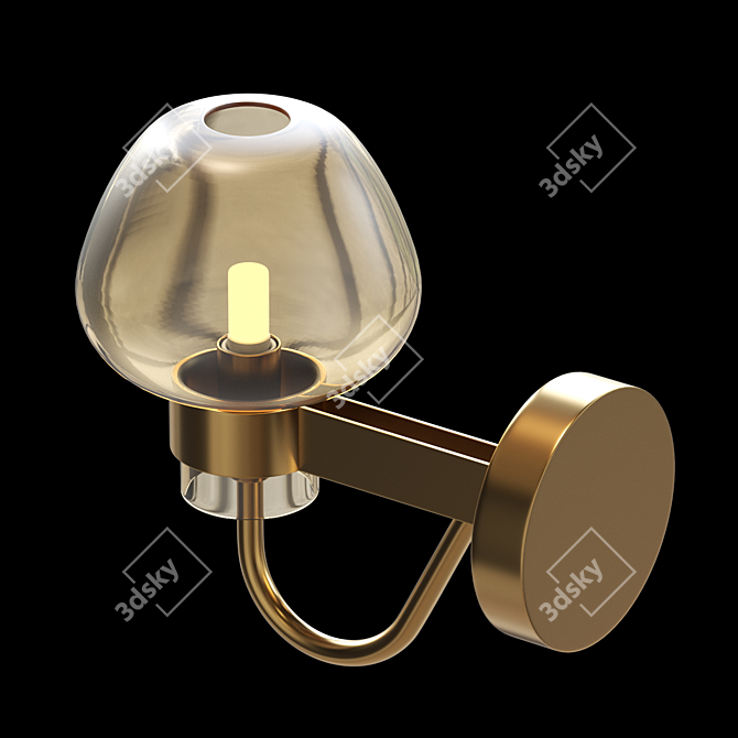 Twinkle Glass Wall Lamp 3D model image 2