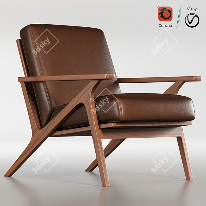 Elevate Your Comfort: OTIO Lounge Chair 3D model image 1