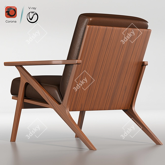 Elevate Your Comfort: OTIO Lounge Chair 3D model image 2