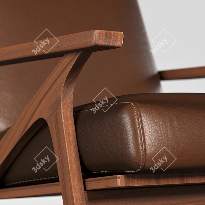 Elevate Your Comfort: OTIO Lounge Chair 3D model image 3