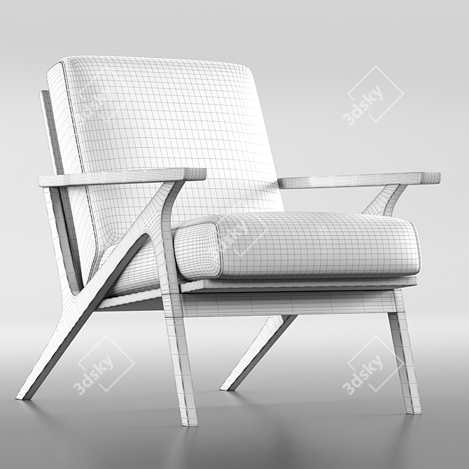 Elevate Your Comfort: OTIO Lounge Chair 3D model image 4