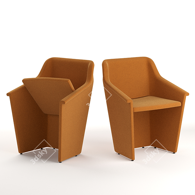 Orlandini Design Cabrio 2.0 Armchair: Versatile Elegance in One 3D model image 2