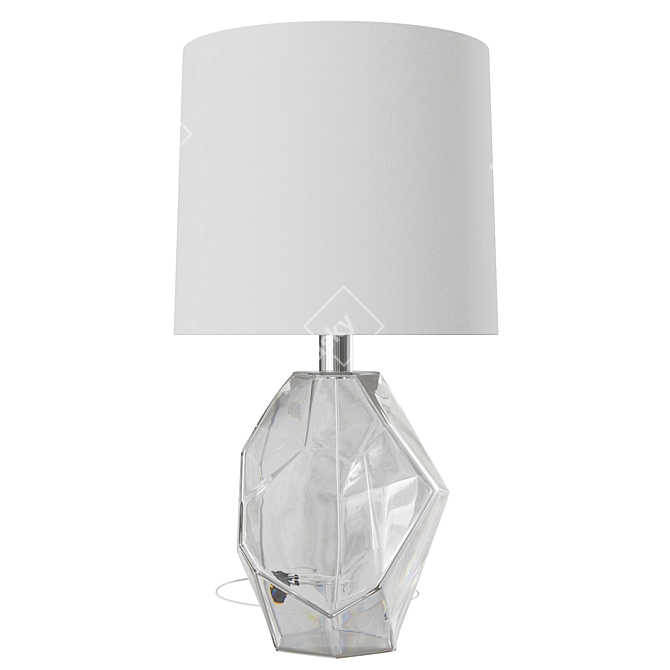 Illuminated Elegance: Baker Gemstone Table Lamp 3D model image 1