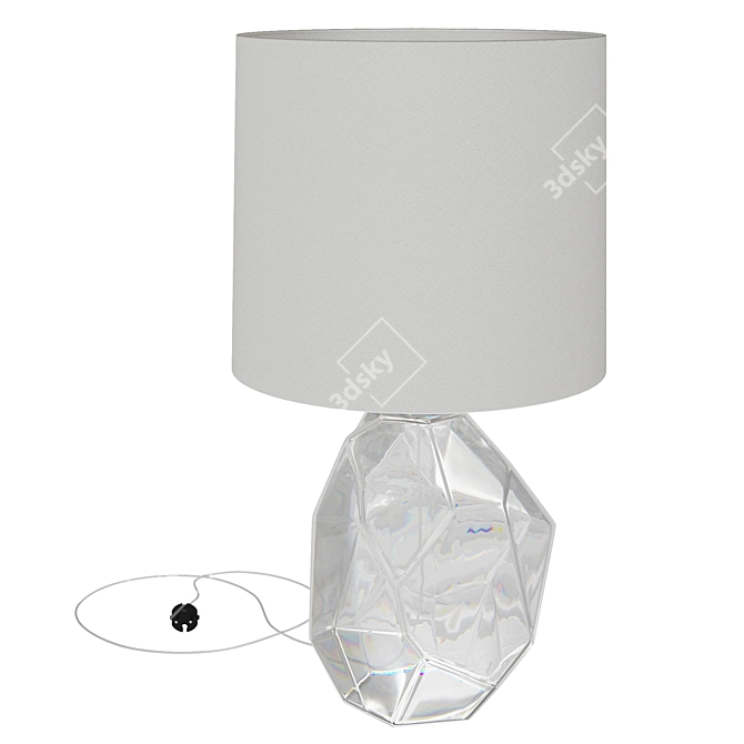 Illuminated Elegance: Baker Gemstone Table Lamp 3D model image 2