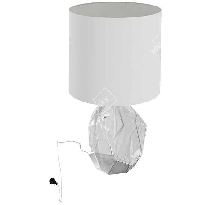 Illuminated Elegance: Baker Gemstone Table Lamp 3D model image 3