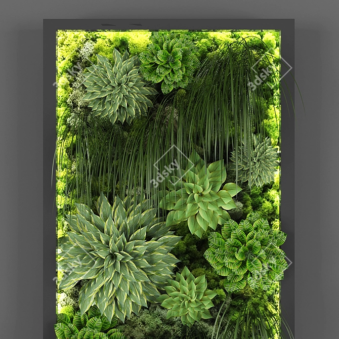 Versatile Vertical Garden Solution 3D model image 2