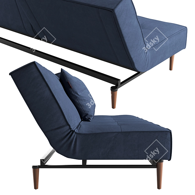 Versatile Splitback Sofa 3D model image 4