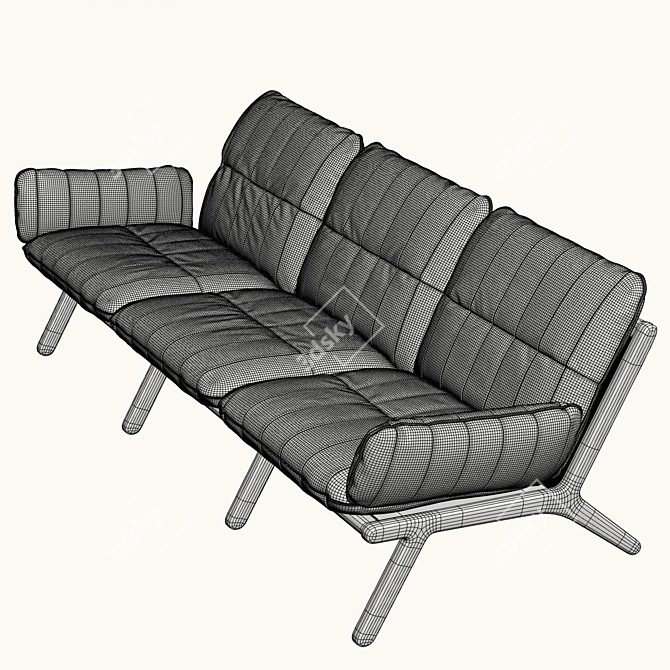 Luxurious DS-531 Sofa by de Sede 3D model image 3