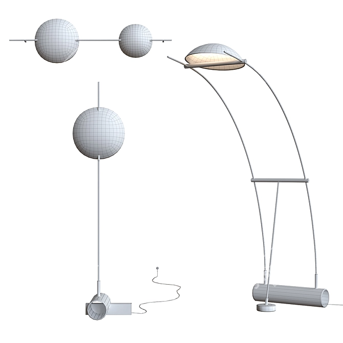 Modern Light Set by Tomas Alonso 3D model image 2