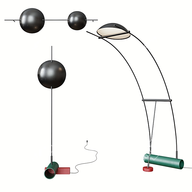 Modern Light Set by Tomas Alonso 3D model image 3