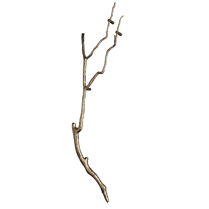 Elegant Branch Wall Decor 3D model image 2