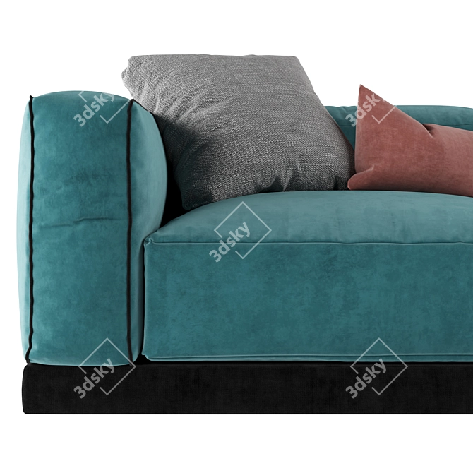 Urbanfun Caring Stripes Sofa 3D model image 3