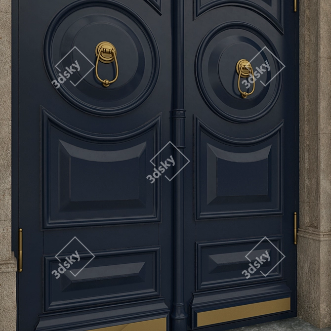 Classic 3D Max Door 3D model image 4