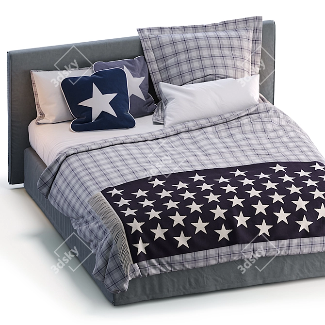 Luxury Bed Chill - Ultimate Comfort 3D model image 4