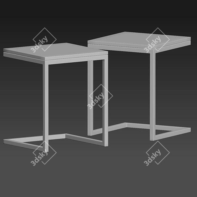 Marble Coffee Table: Smart & Stylish 3D model image 4
