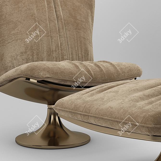 Elegant Marilyn Armchair by Baxter 3D model image 2