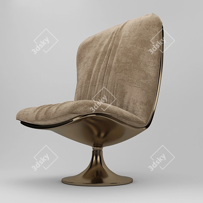 Elegant Marilyn Armchair by Baxter 3D model image 4