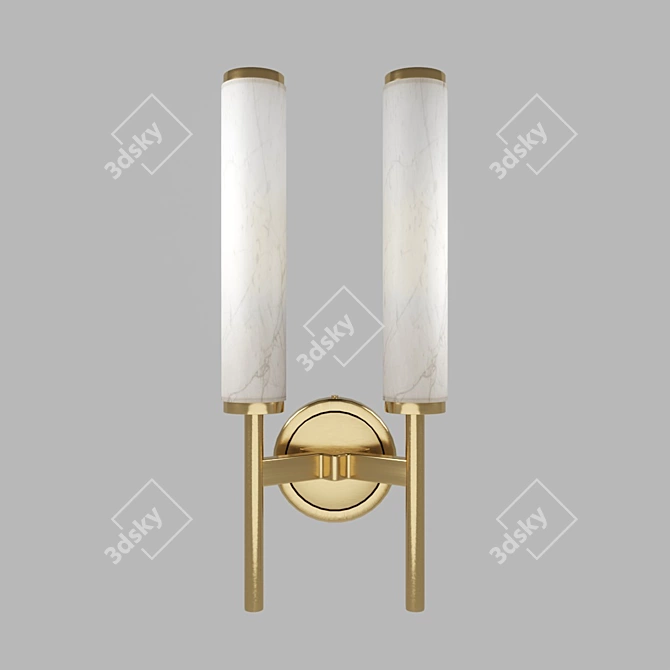 Madisson Modern Brass Pendant 3D model image 1