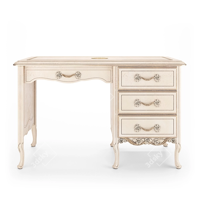 Romano Home Handcrafted Nicole Desk 3D model image 2