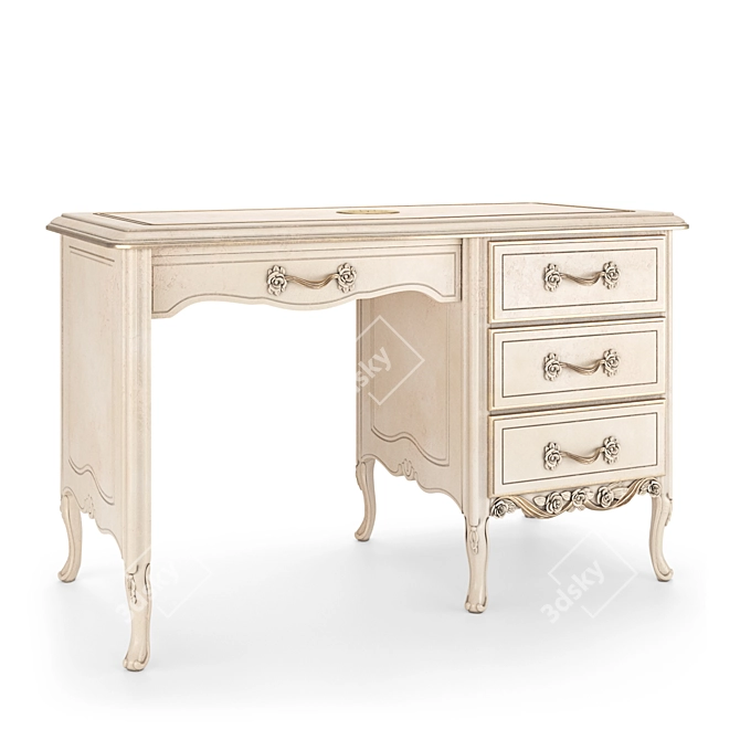 Romano Home Handcrafted Nicole Desk 3D model image 3