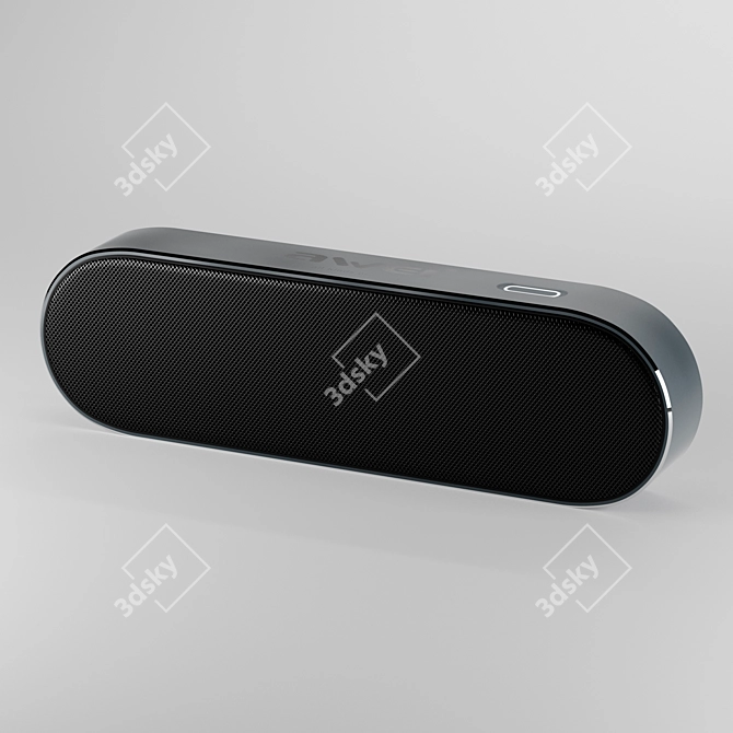 AWEI Y220 Gray Portable Speaker | High-Quality, Easy-to-Carry 3D model image 1