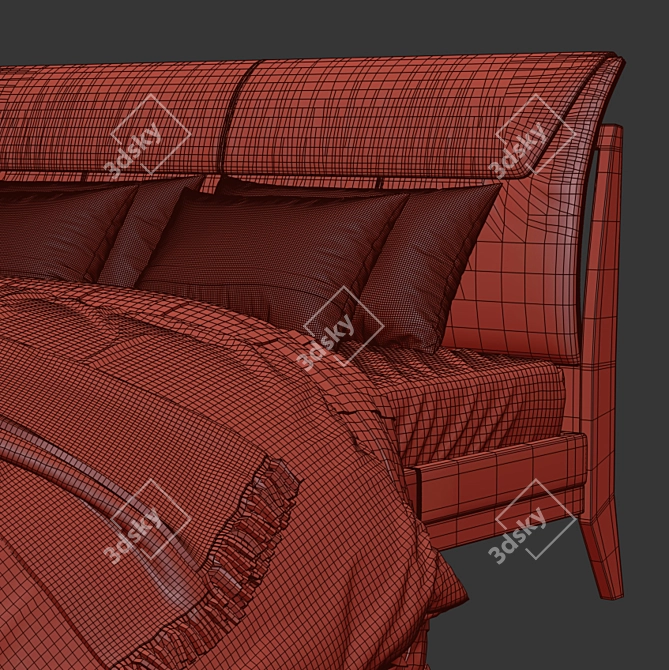 Arte Brotto Leonardo 1800mm King Bed 3D model image 5