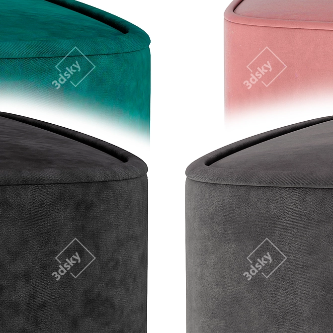 Elegant Burnett Stool: Stylish Seating Solution 3D model image 3