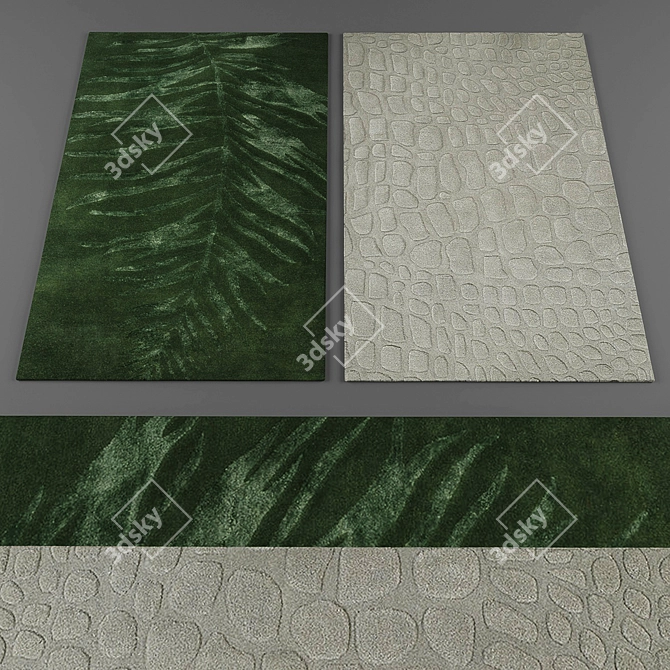 Amara Collection: Elegant Rugs 3D model image 2