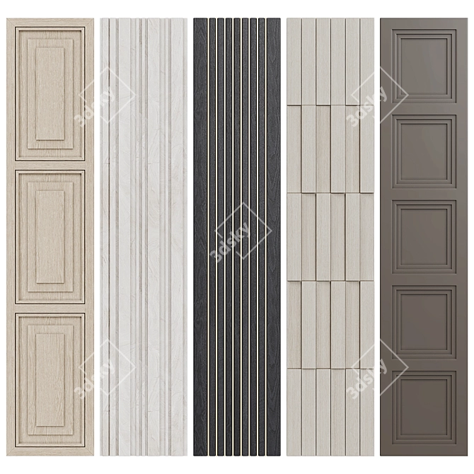 Smoothed Wall Panels 3D model image 1