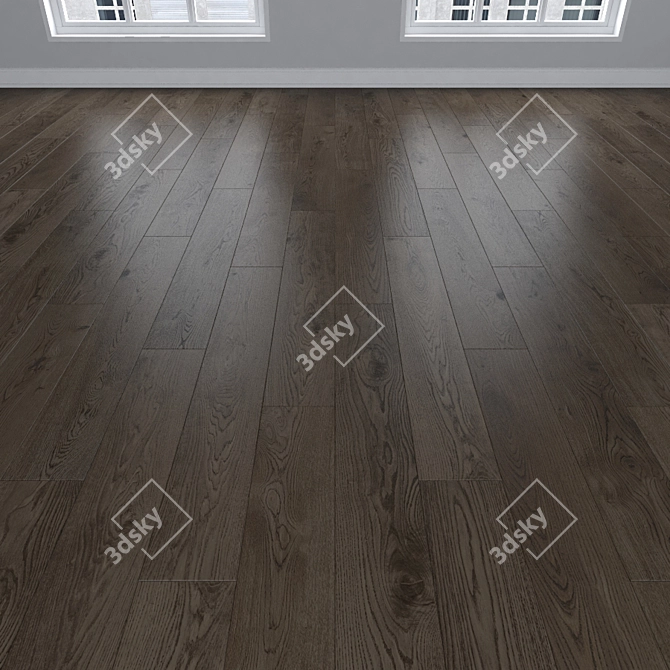 Versatile Parquet Oak: Herringbone, Linear, Chevron 3D model image 2