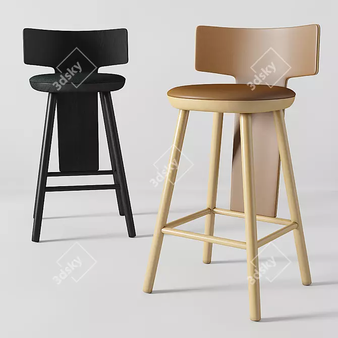  Stylish Pinna Chair for Perfect Renders 3D model image 1