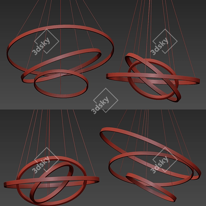 Laluno Ring Lord Lamp - Illuminate Your Space 3D model image 2