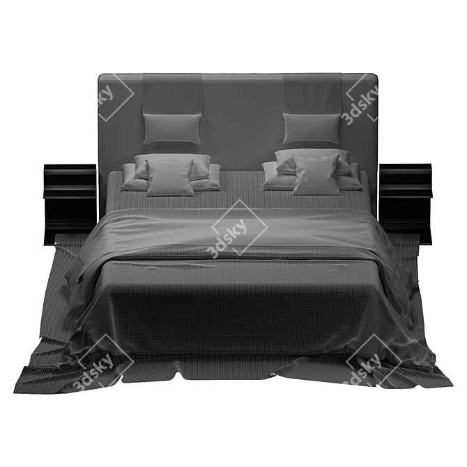 Elegant Minotti Bed: Stylish and Versatile 3D model image 5