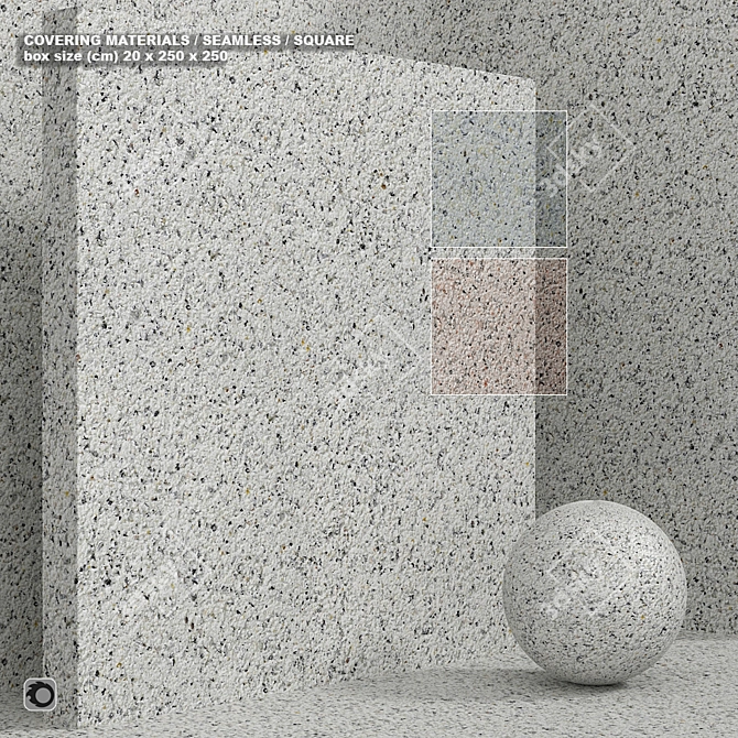 Seamless Stone Composite Quartzite 3D model image 1