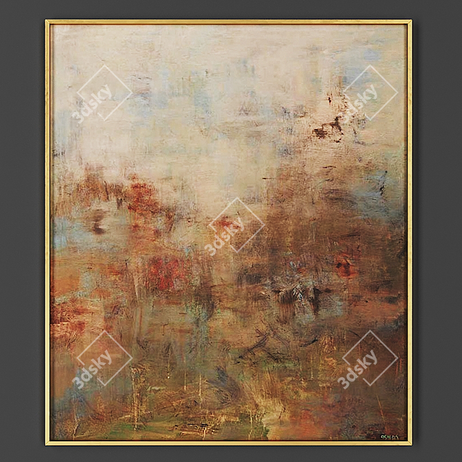 Elegant Frame for Art 3D model image 1