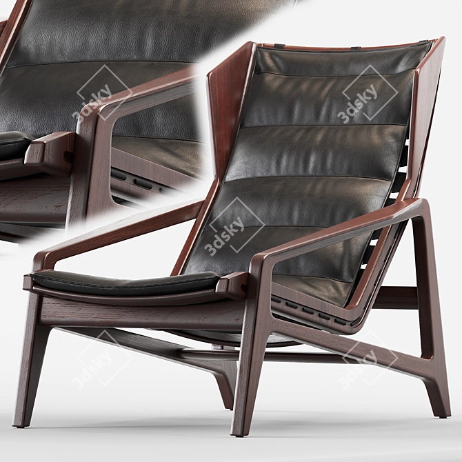 Elegant Armchair |  D.156.3 | 88x71x97(cm) 3D model image 1