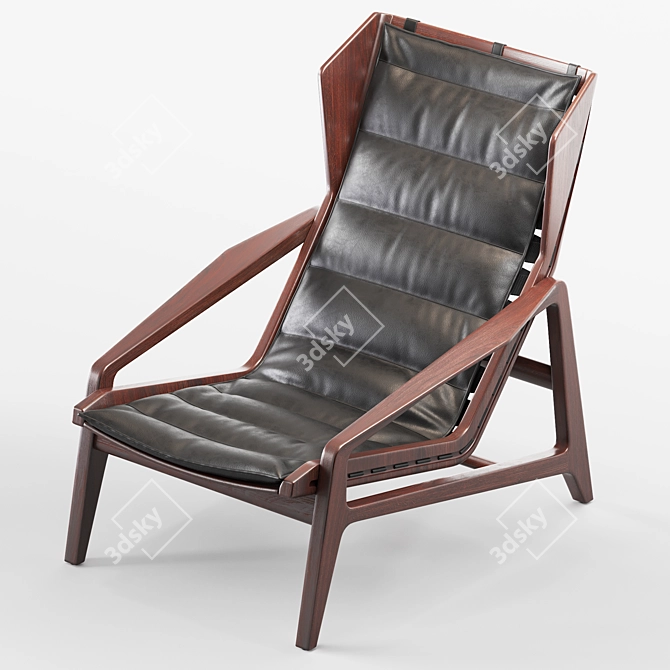 Elegant Armchair |  D.156.3 | 88x71x97(cm) 3D model image 4